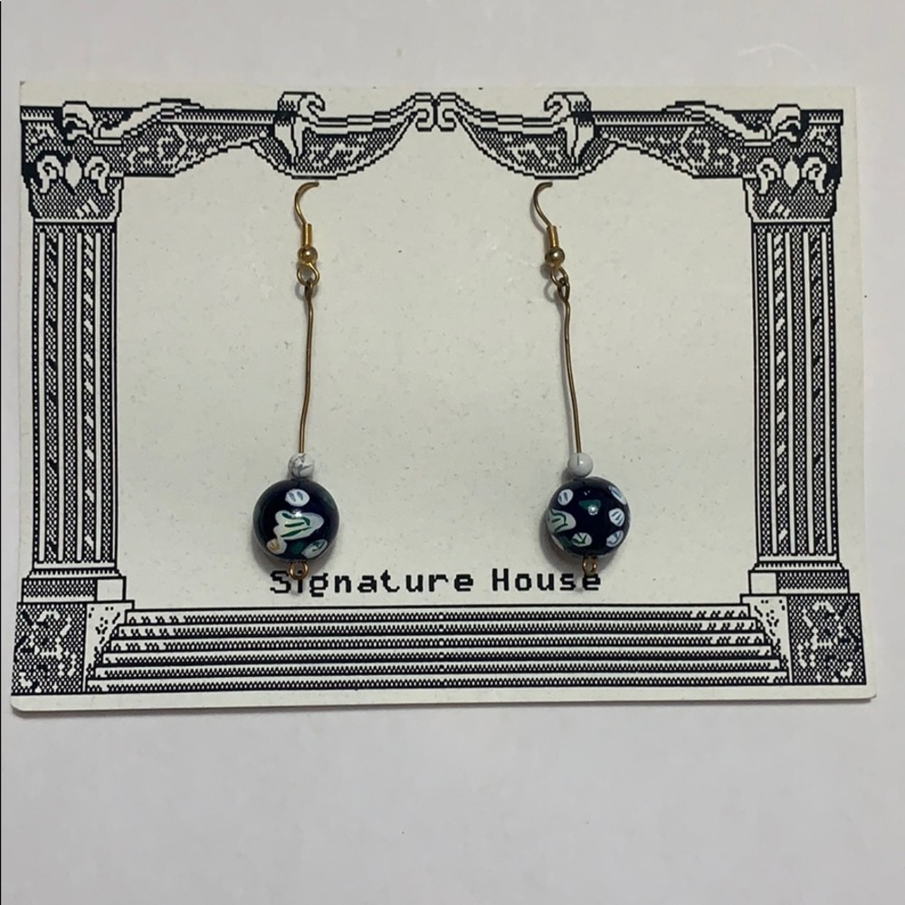 Handpainted dangle beads